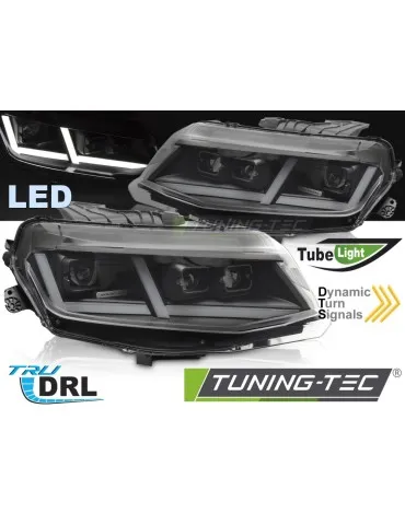 Phares Full LED noirs pour CHEVROLET CAMARO 16-18