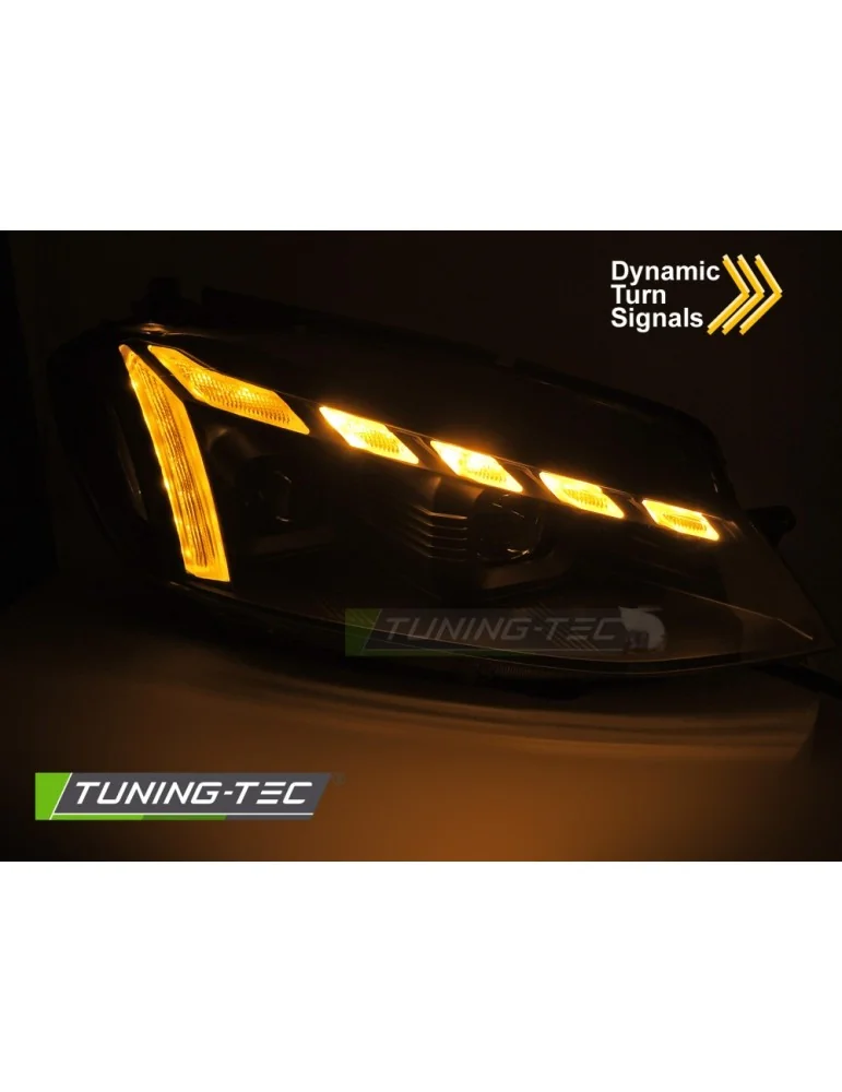 Phares Full LED noirs pour VW GOLF 7 17-19