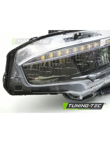 Phares Full LED pour HONDA CIVIC X 16-21