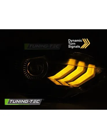 Phares Full LED noirs pour FORD MUSTANG 18-21
