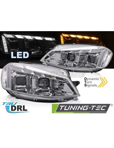 Phares Full LED chromés pour VW GOLF 7 17-19
