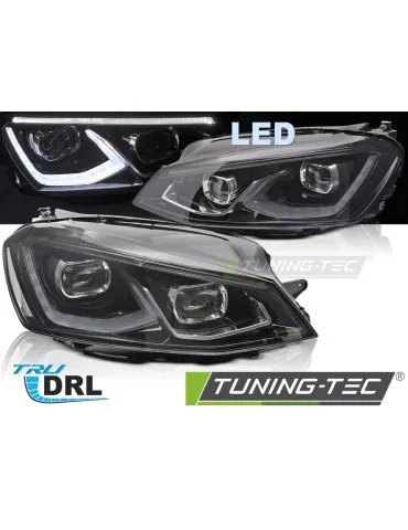 Phares Full LED noirs pour VW GOLF 7 14-19
