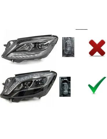 Phares Full LED noirs pour MERCEDES W222 13-17
