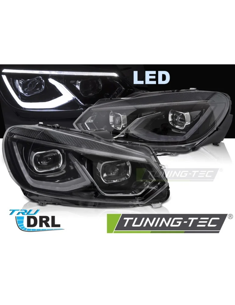 Phares Full LED noirs pour VW GOLF 6 08-13