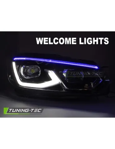 Phares Full LED noirs pour VW GOLF 6 08-13