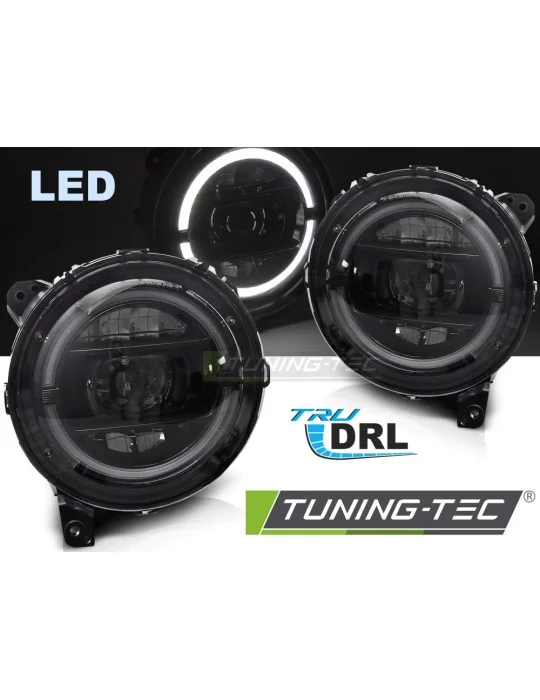 Phares tout LED pour Jeep Wrangler JL (2018 - 2023)