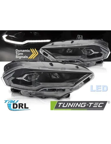 Phares Full LED noirs pour FORD MUSTANG 18-21