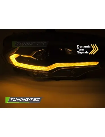 Phares Full LED noirs pour FORD MUSTANG 18-21