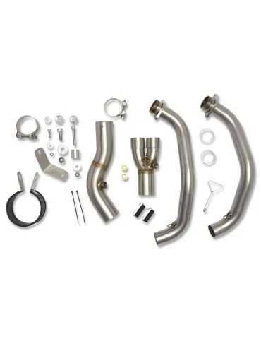 Ensemble silencieux et tube de liaison inox pour HONDA CBF600 S N SA 2008-2013