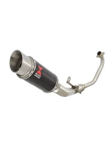 Silencieux avec suppression de catalyseur carbone pour Kawasaki ER-6N ER-6F ER650E 12-17