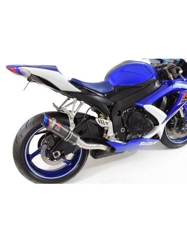 Silencieux avec suppression de catalyseur carbone pour Kawasaki ER-6N ER-6F ER650E 12-17