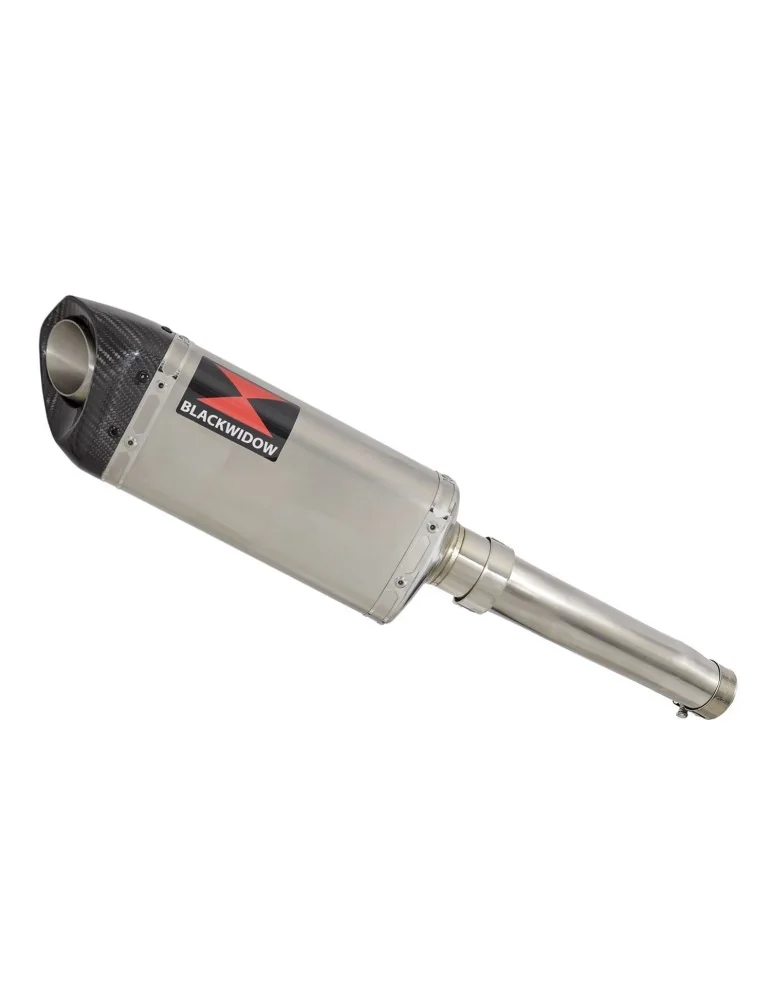 Silencieux avec suppression de catalyseur inox pour Kawasaki ER-6N ER-6F ER650E 12-17