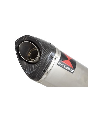 Silencieux avec suppression de catalyseur inox pour Kawasaki ER-6N ER-6F ER650E 12-17
