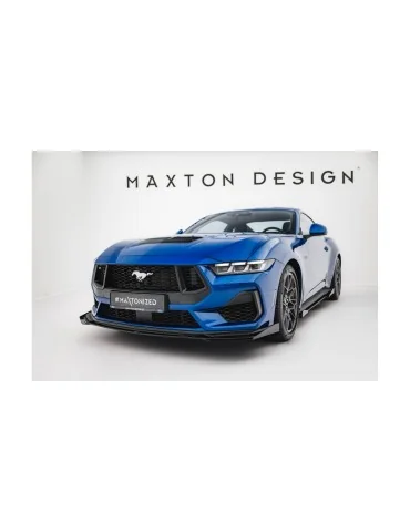 Flaps de lame avant Street Pro en ABS Maxton Design pour Ford Mustang GT Mk7 (depuis 2023)
