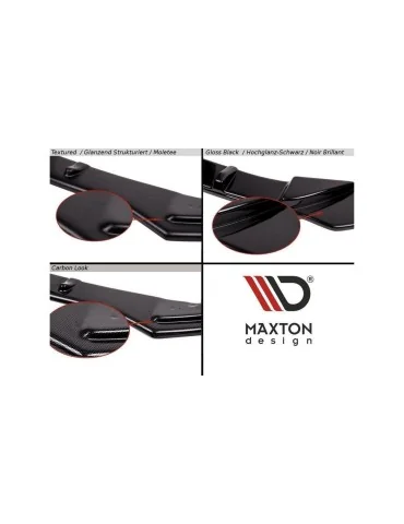 Lame de pare-chocs avant en ABS Maxton Design pour Honda Accord VIII (2008-2011) noir brillant