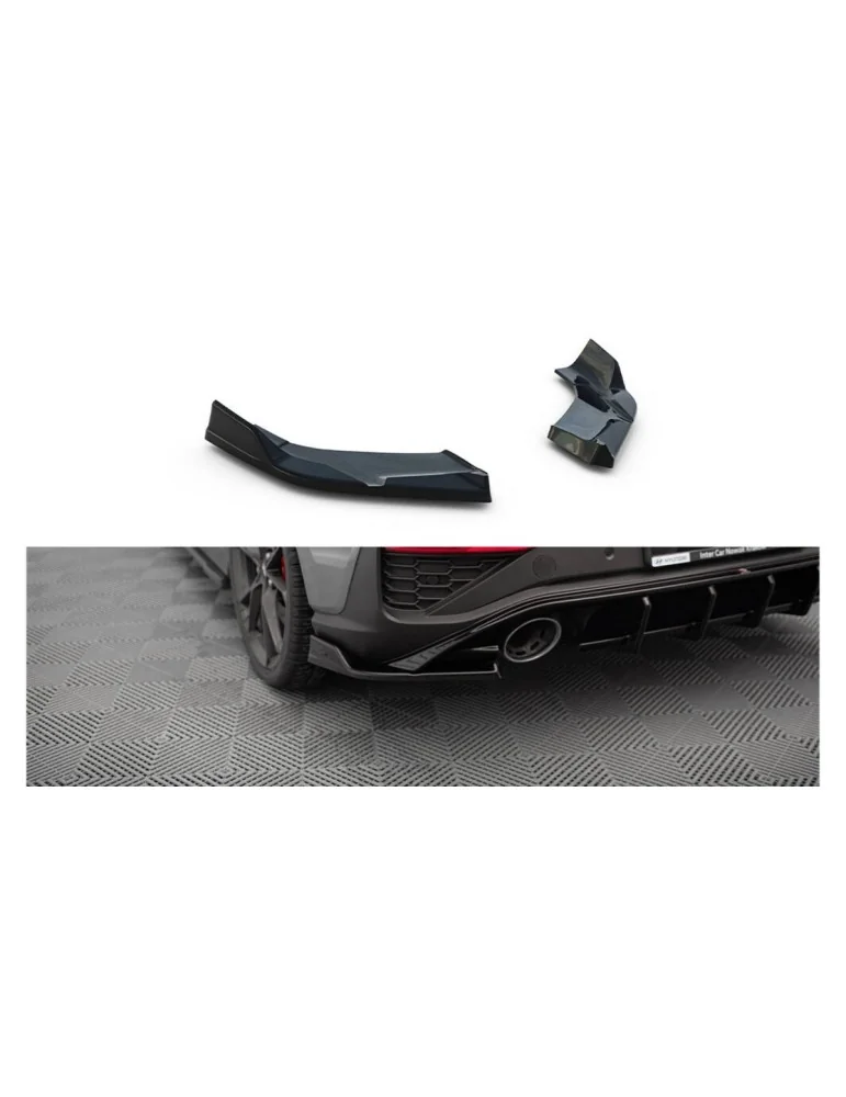 Rajouts de pare-chocs arrière v.6 en ABS Maxton Design pour Hyundai i30 III N restylée (depuis 2020)