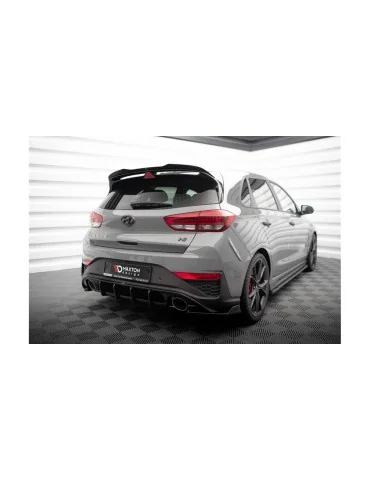 Rajouts de pare-chocs arrière v.6 en ABS Maxton Design pour Hyundai i30 III N restylée (depuis 2020)