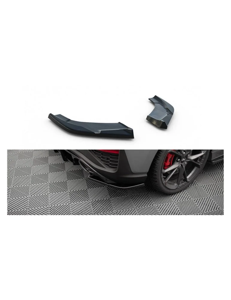 Rajouts de pare-chocs arrière v.5 en ABS Maxton Design pour Hyundai i30 III N restylée (depuis 2020)