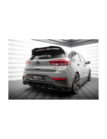 Rajouts de pare-chocs arrière v.5 en ABS Maxton Design pour Hyundai i30 III N restylée (depuis 2020)