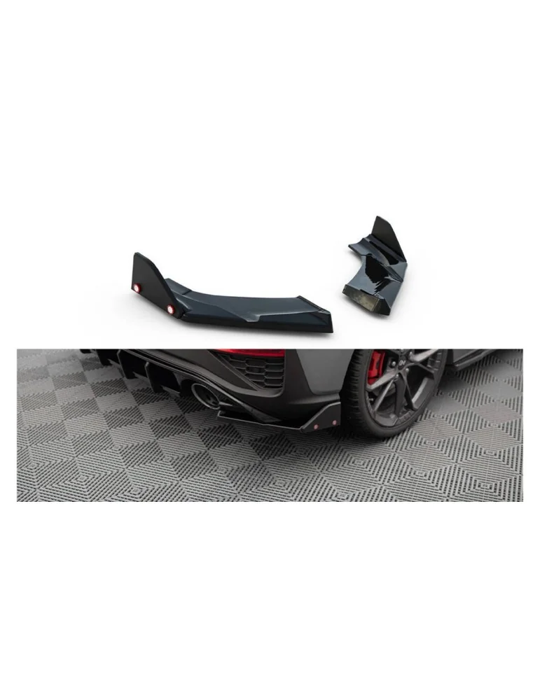 Rajouts de pare-chocs arrière Street Pro v.4 avec flaps en ABS Maxton Design pour Hyundai i30 III N restylée (depuis 2020)