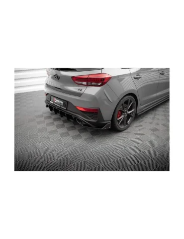Rajouts de pare-chocs arrière Street Pro v.4 avec flaps en ABS Maxton Design pour Hyundai i30 III N restylée (depuis 2020)