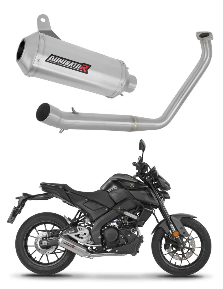 Ligne d'échappement complète inox Dominator OV G2 pour Yamaha MT-125 (2020)