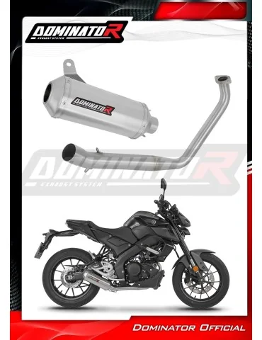 Ligne d'échappement complète inox Dominator OV G2 pour Yamaha MT-125 (2020)