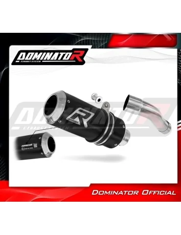 Silencieux slip-on homologué Dominator GP Noir pour Honda CB 600F Hornet PC41 (2007-2013)