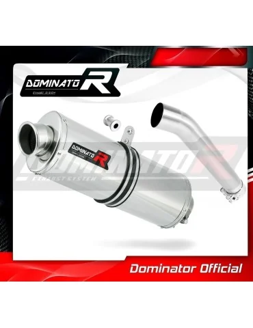 Silencieux slip-on homologué Dominator OVAL pour Yamaha YZF 600R Thundercat (1996-2006)