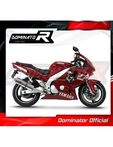 Silencieux slip-on homologué Dominator OVAL pour Yamaha YZF 600R Thundercat (1996-2006)