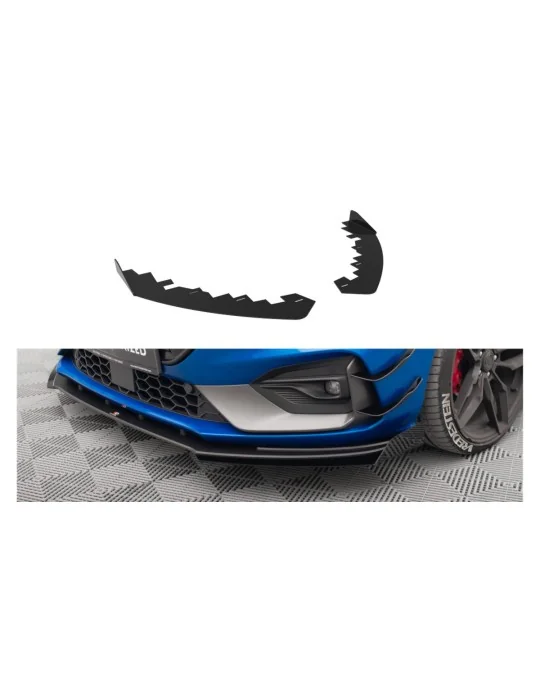 Flaps de lame avant Ford Focus IV ST noir brillant Maxton Design
