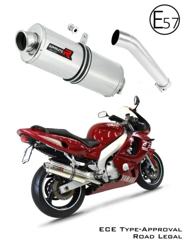 Silencieux slip-on homologué Dominator OVAL pour Yamaha YZF 600R Thundercat (1996-2006)