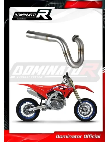 Collecteur d'échappement inox Dominator pour Honda CRF 450 R RX (2021)