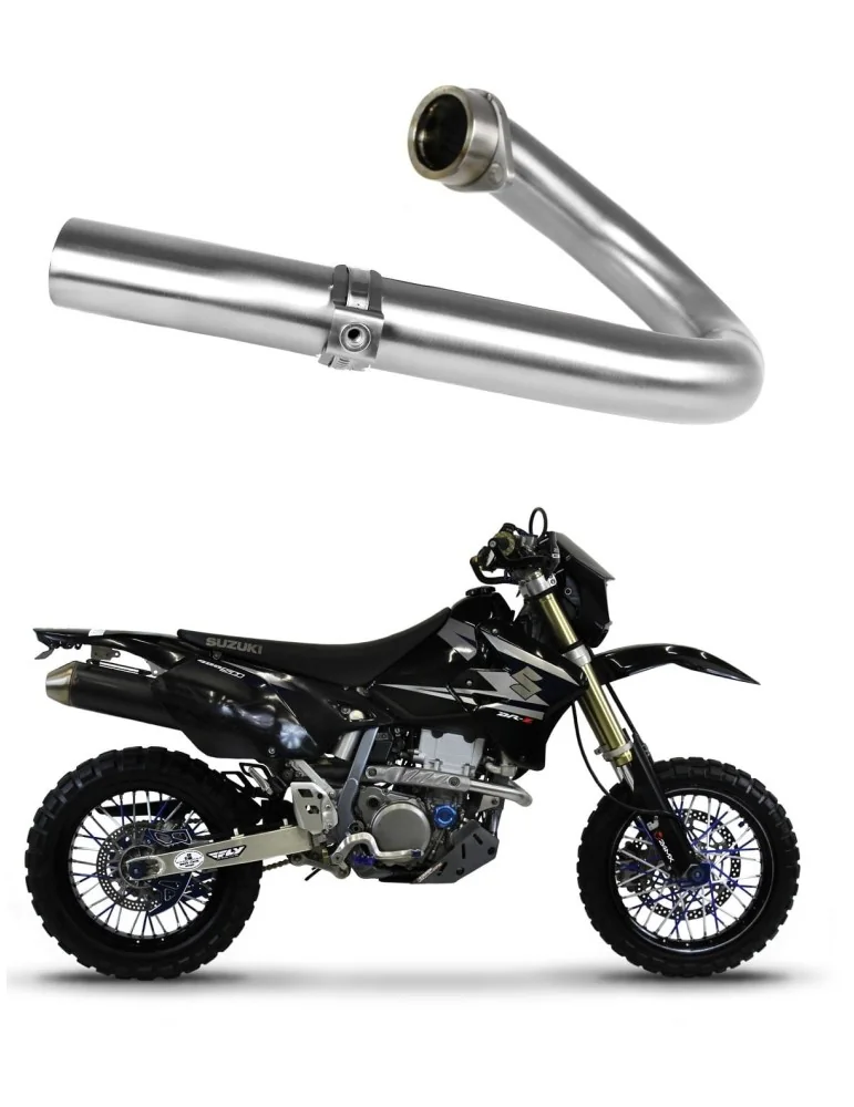 Coude de collecteur d'échappement Dominator pour Suzuki DR-Z 400 S / SM (2000-2019)