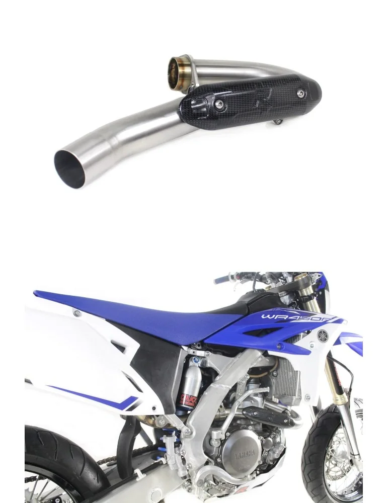 Coude de collecteur d'échappement Dominator pour Yamaha WR 450 F (2012-2015)