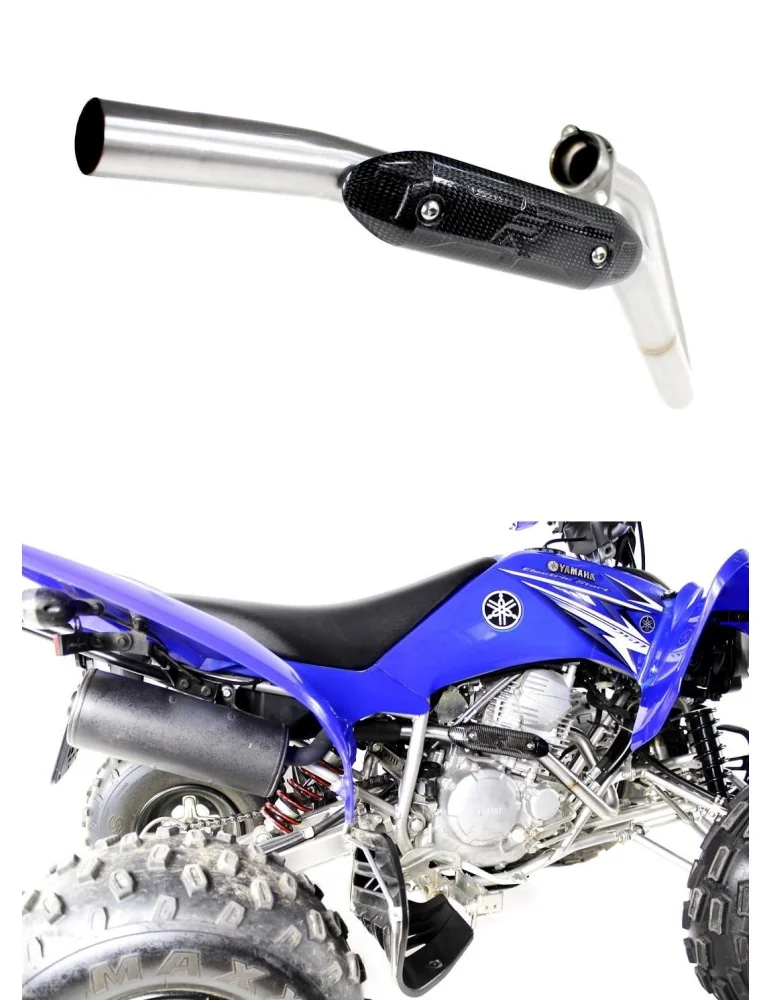 Coude de collecteur d'échappement Dominator pour Yamaha YFM 250 Raptor (2008-2013)