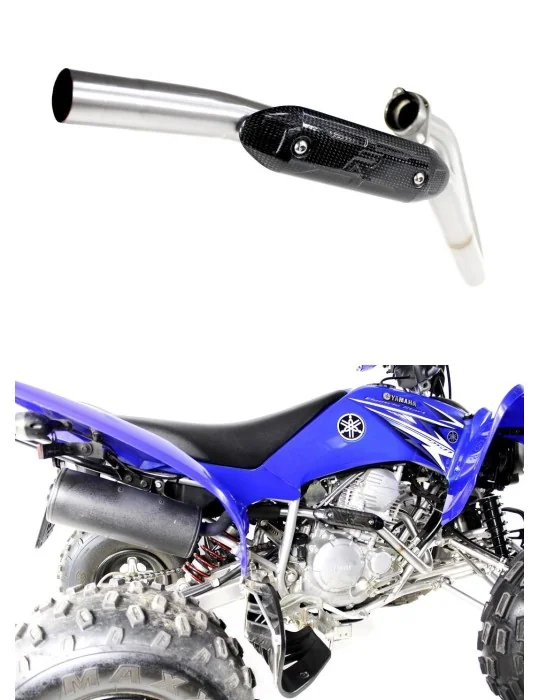 Coude de collecteur d'échappement Dominator pour Yamaha YFM 250 Raptor (2008-2013)