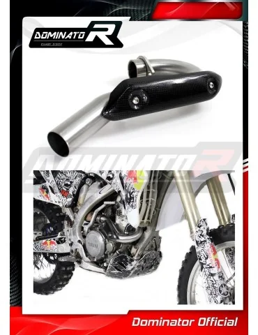 Coude de collecteur d'échappement Dominator pour Yamaha WR 250F (2001-2006)