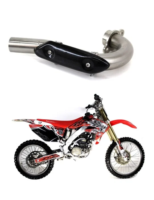 Coude de collecteur d'échappement Dominator pour Honda CRF 250 R (2006-2009)