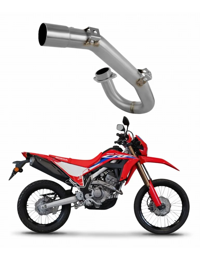 Collecteur d'échappement inox Dominator pour Honda CRF 300L / Rally (2021-2023)