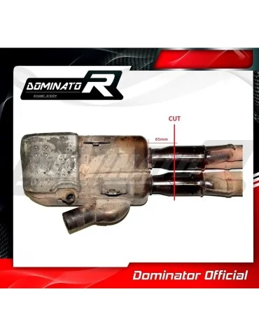 Décatalyseur inox Dominator pour Yamaha YZF R6 2017-2023