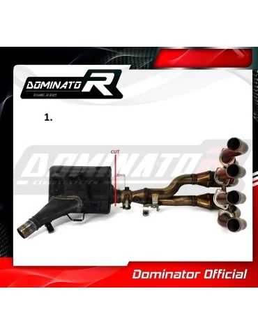 Décatalyseur inox Dominator pour Suzuki GSXR 750 L1-L7 2011-2017