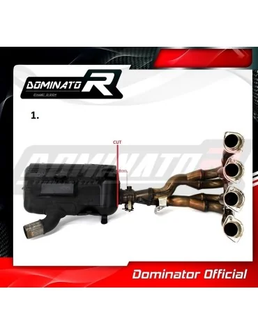 Décatalyseur inox Dominator pour Suzuki GSXR 600 K8-K9 L0 2008-2010