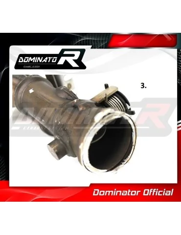 Décatalyseur inox Dominator pour Suzuki GSXR 600 K8-K9 L0 2008-2010
