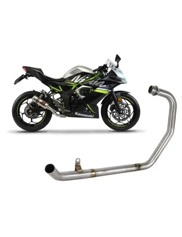 Collecteur d'échappement inox Dominator pour Kawasaki Ninja 125 / Z125 (2019-2023)