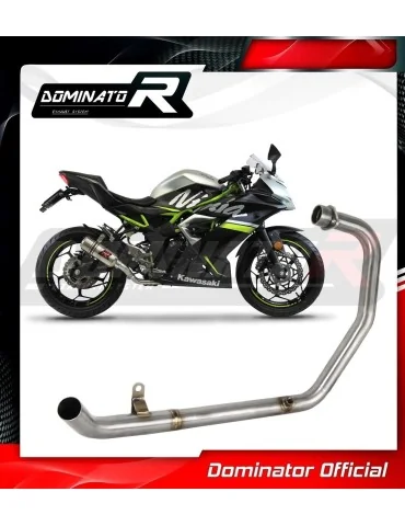 Collecteur d'échappement inox Dominator pour Kawasaki Ninja 125 / Z125 (2019-2023)