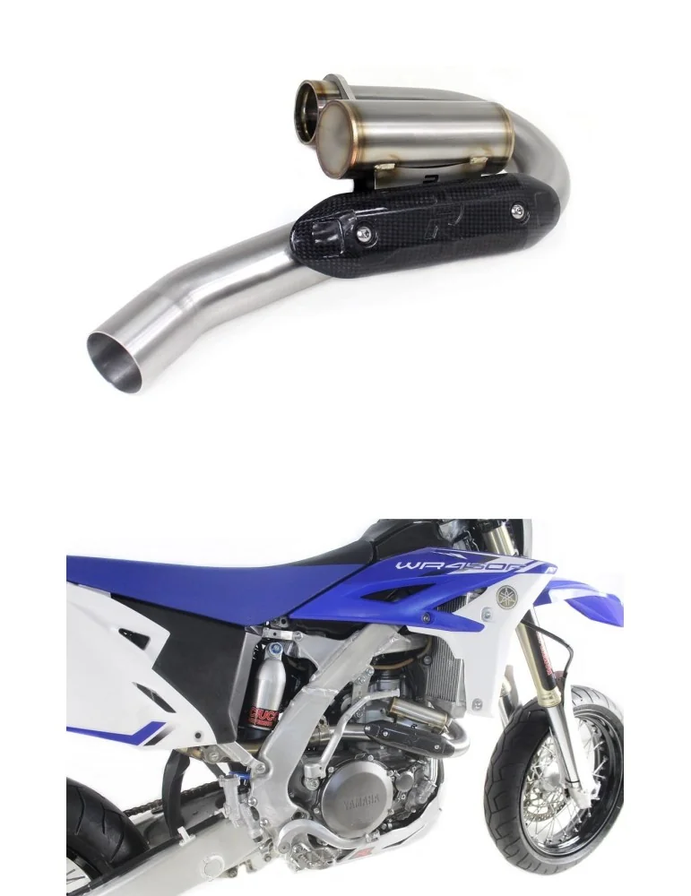 Coude de collecteur d'échappement Dominator PowerBomb pour Yamaha WR 450 F (2012-2015)