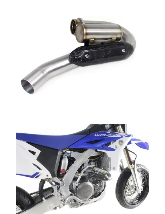Coude de collecteur d'échappement Dominator PowerBomb pour Yamaha WR 450 F (2012-2015)