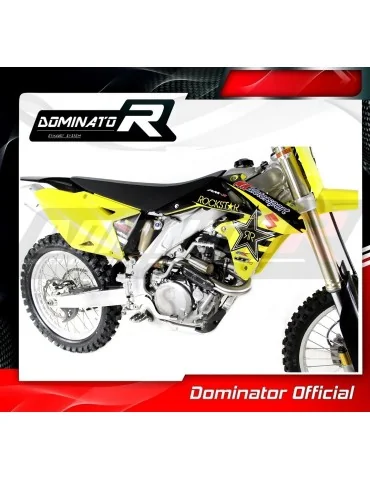 Coude de collecteur d'échappement Dominator PowerBomb pour Suzuki RMZ RM-Z 450 (2013-2018)