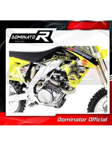 Coude de collecteur d'échappement Dominator PowerBomb pour Suzuki RMZ RM-Z 450 (2013-2018)